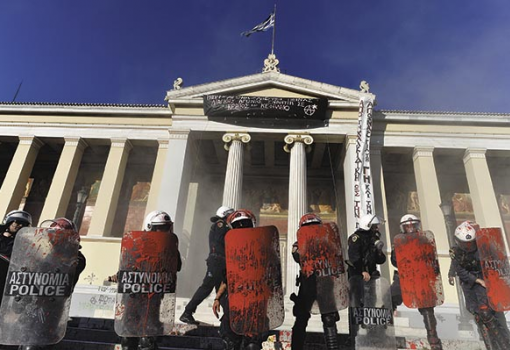 <h1>Tüntetés Görögországban - Forrás: Europress/Getty Images</h1>-