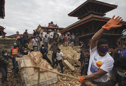 <h1>Összedőlt a világ - fotó a nepáli földrengés helszínéről</h1>-