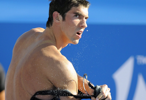 <h1>Michael Phelps a már betiltott, fojtogató „csodadresszben”</h1>-