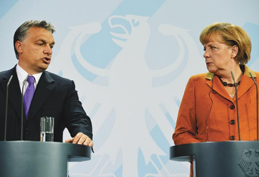 <h1>Orbán és Merkel - Fotó: Odd Anderson, AFP/Europress</h1>-
