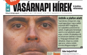 A legendás Csurka-címlap után itt van Vona! Jobbik a plafon alatt