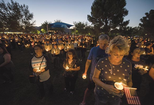<h1>58 áldozata volt a Las Vegas-i
mészárlásnak - Fotó: Robyn Beck, AFP</h1>-