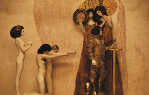 Modellekkel fényképezte újra Gustav Klimt híres aranyfestményeit